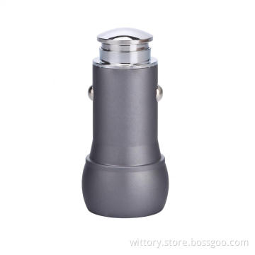 The piston head series gray car charger